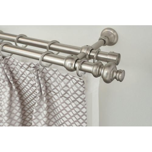 9002777175609 - Gardinenstange GARESA ANDREA Gardinenstangen Gr L 430 cm Ø 20 mm 1 St 2 läufig silberfarben (mattnickelfarben) Gardinenstangen nach Maß Vorhanggarnitur einfache Montage verlängerbar Endknopf Profil groß 9002777175609 - Gardinenstange GARESA ANDREA Gardinenstangen Gr L 430 cm Ø 20 mm 1 St 2 läufig silberfarben (mattnickelfarben) Gardinenstangen nach Maß Vorhanggarnitur einfache Montage verlängerbar Endknopf Profil groß