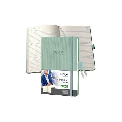 4004360780318 - Taschenkalender C2573 Conceptum mintgrün 1 Woche   2 Seiten  (A6) 2025 4004360780318 Sigel