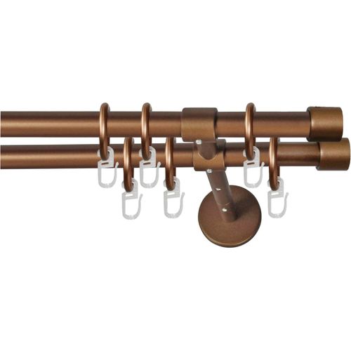 9002777143608 - Gardinenstange GARESA RUSTIKA Gardinenstangen Gr L 110 cm Ø 16 mm 2 läufig braun (bronzefarben) Gardinenstangen nach Maß rustikale Vorhanggarnitur einfache Montage mit Verbinder verlängerbar 9002777143608 - Gardinenstange GARESA RUSTIKA Gardinenstangen Gr L 110 cm Ø 16 mm 2 läufig braun (bronzefarben) Gardinenstangen nach Maß rustikale Vorhanggarnitur einfache Montage mit Verbinder verlängerbar