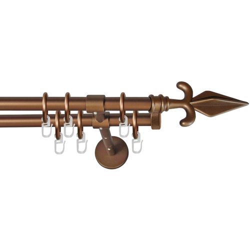 9002777283649 - Gardinenstange GARESA RUSTIKA Gardinenstangen Gr L 270 cm Ø 16 mm 2 läufig braun (bronzefarben) Kinder Gardinenstangen für rustikale Vorhanggarnitur verlängerbar m Ringe Endknopf Pfeil 9002777283649 - Gardinenstange GARESA RUSTIKA Gardinenstangen Gr L 270 cm Ø 16 mm 2 läufig braun (bronzefarben) Kinder Gardinenstangen für rustikale Vorhanggarnitur verlängerbar m Ringe Endknopf Pfeil