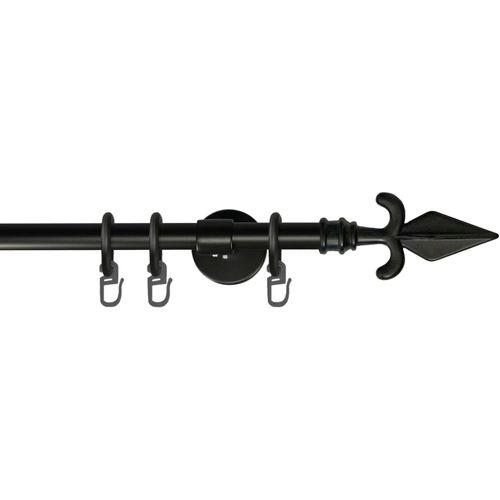 9002777281324 - Gardinenstange GARESA RUSTIKA Gardinenstangen Gr L 290 cm Ø 16 mm 1 läufig schwarz Kinder Gardinenstangen für rustikale Vorhanggarnitur verlängerbar m Ringe Endknopf Pfeil 9002777281324 - Gardinenstange GARESA RUSTIKA Gardinenstangen Gr L 290 cm Ø 16 mm 1 läufig schwarz Kinder Gardinenstangen für rustikale Vorhanggarnitur verlängerbar m Ringe Endknopf Pfeil