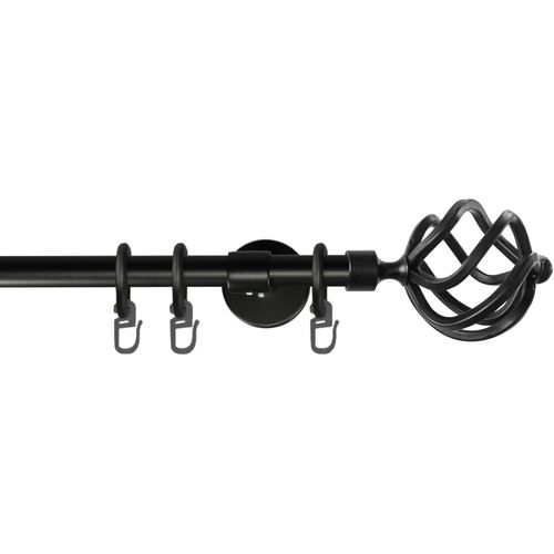 9002777137355 - Gardinenstange GARESA RUSTIKA Gardinenstangen Gr L 430 cm Ø 16 mm 1 läufig schwarz Kinder Gardinenstangen für rustikale Vorhanggarnitur verlängerbar m Ringe Endknopf Korb 9002777137355 - Gardinenstange GARESA RUSTIKA Gardinenstangen Gr L 430 cm Ø 16 mm 1 läufig schwarz Kinder Gardinenstangen für rustikale Vorhanggarnitur verlängerbar m Ringe Endknopf Korb