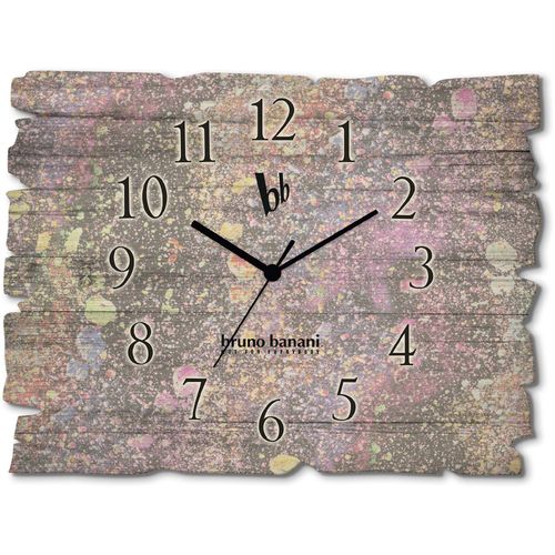 4062144556726 - Wanduhr BRUNO BANANI Paint Splatter Wanduhren Gr B H T 40 cm x 30 cm x 06 cm Funkuhr bunt Wanduhren
