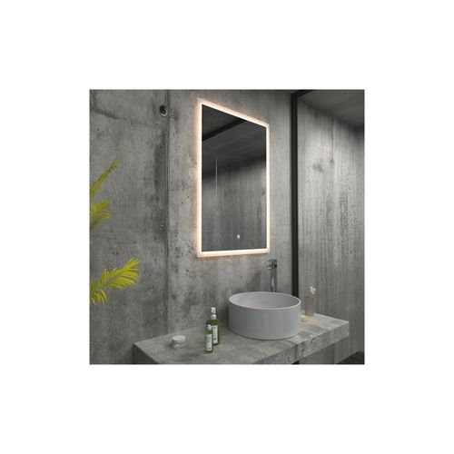 4058166257253 - LED-Spiegel nola - Rechteckig 60 x 80 cm - 3 verschiedene Lichtfarben Antibeschlagssystem - 38 Watt Gesamtleistung i Wandspiegel Badspiegel