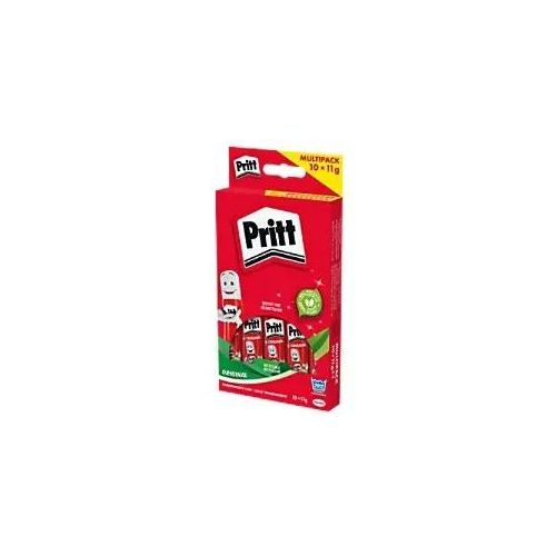 5410091268350 - Klebestift PRITT Multipack 10 x 11 g anwendbar bei Papier Pappe Fotos umweltschonend auswaschbar bei 20° C farblos