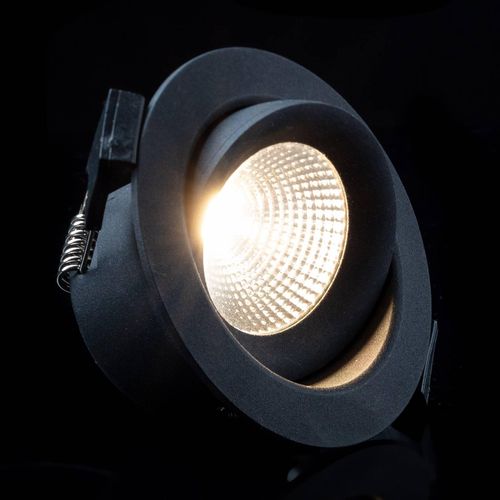 7070938061414 - The Light Group SLC One 360° LED-Einbauleuchte schwarz 3000K