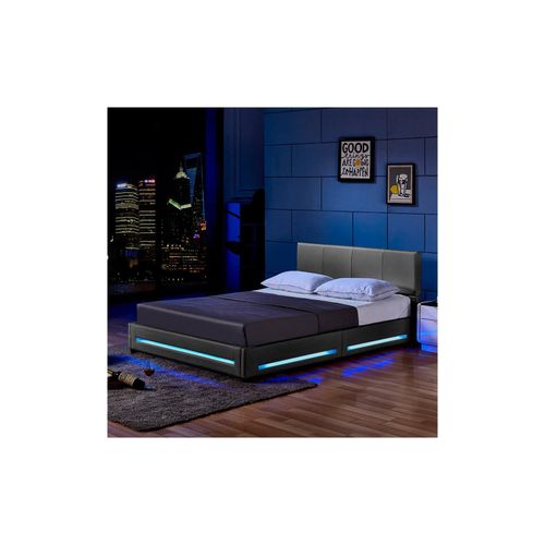 4058166245885 - HOME DELUXE LED Bett ASTEROID 140 x 200 - versch Ausführungen - Dunkelgrau