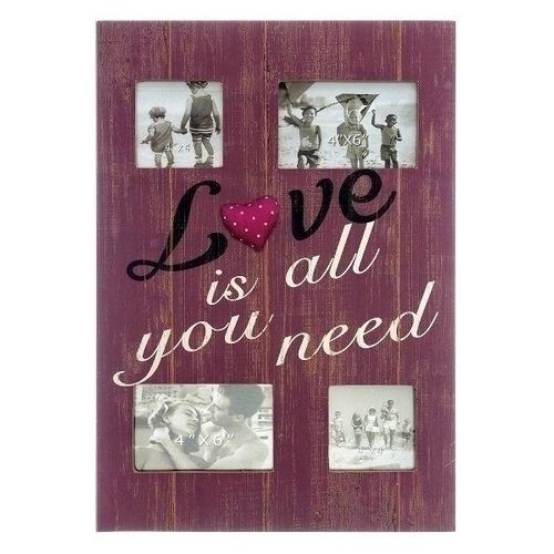 4250965940989 - Holz Fotorahmen Love is all you need