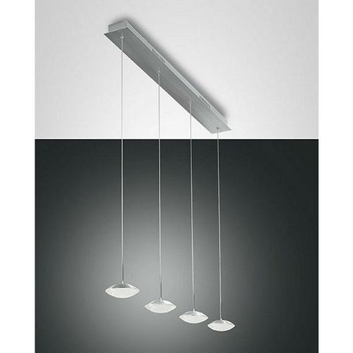 8019282067290 - Fabas Luce Lighting - Fabas Luce Hale led Straight Bar Pendelleuchte aus gebürstetem Aluminiumglas