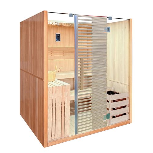 4058166244000 - Traditionelle Sauna omaha - 180 x 150 cm für 4 Personen Sauna Saunakabine Massivholz Traditionell - Home Deluxe 4058166244000 - Traditionelle Sauna omaha - 180 x 150 cm für 4 Personen Sauna Saunakabine Massivholz Traditionell - Home Deluxe