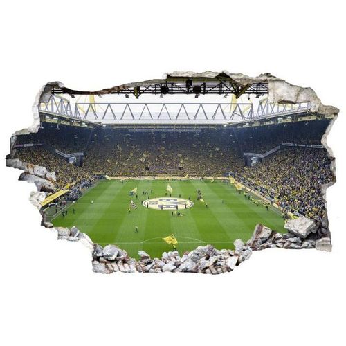 4063129101719 - Wandtattoo WALL-ART Borussia Dortmund Fan Choreo Wandtattoos Gr B H T 100 cm x 61 cm x 01 cm Borussia Dortmund Fan Choreo bunt (mehrfarbig) Wandtattoos Wandsticker selbstklebend entfernbar