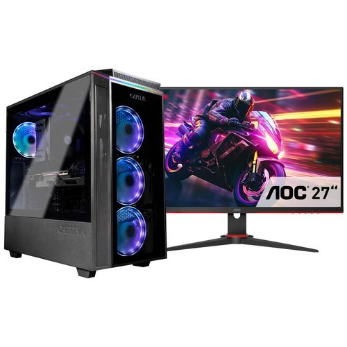 4046373842188 - F (A bis G) CAPTIVA Gaming-PC-Komplettsystem Advanced Gaming I84-218 TFT Bundle Computer-Komplettsysteme Gr ohne Betriebssystem 32 GB RAM 1000 GB SSD schwarz PC Sets