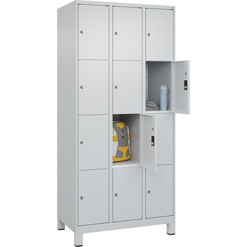 4066681681293 - Schließfachschrank Classic Plus lichtgrau 080010-304 S10009 12 Schließfächer 900 x 500 x 1950 cm 4066681681293 C+P-Möbel 4066681681293 - Schließfachschrank Classic Plus lichtgrau 080010-304 S10009 12 Schließfächer 900 x 500 x 1950 cm 4066681681293 C+P-Möbel