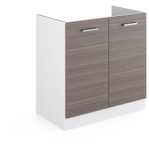 4066731390151 - Spülenunterschrank R-Line Grau 80 cm  AP Anthrazit Vicco