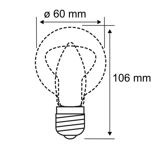 4000870286418 - PLM 28641 - LED-Filamentlampe E27 2x7 W 806 lm 2700 K