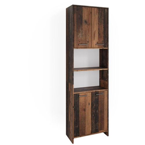 4066731244577 - Badschrank Badezimmerschrank Hochschrank Maris Old Style 56x190 cm modern Aufbewahrungsschrank Badregal Beistellschrank Mehrzweckschrank Doppeltürenschrank