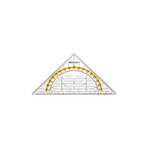 4027521515567 - Kunststoff-Geometriedreieck E-1013900 transparent 16cm mit Abheftlöchern 4027521515567 Westcott