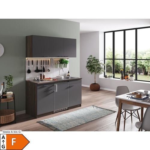 4260344977871 - Küchenzeile KB150EYG 150 cm Grau-Eiche York Nachbildung 4260344977871 - Küchenzeile KB150EYG 150 cm Grau-Eiche York Nachbildung