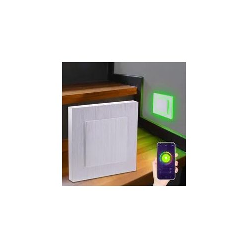 4063592016015 - LED Treppenlicht Wandeinbauleuchte Smart Tuya RGB+CCT 230V 5W Alu-gebürstet Lich 4063592016015 - LED Treppenlicht Wandeinbauleuchte Smart Tuya RGB+CCT 230V 5W Alu-gebürstet Lich