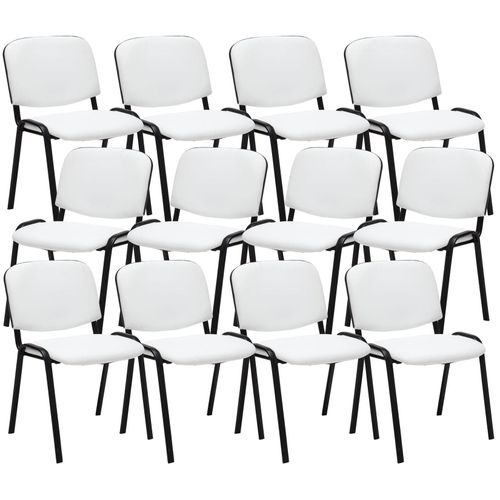 4251756402815 - 12er Set Besucherstuhl Ken Kunstleder I Stapelstuhl Mit Robustem Metallgestell I Polsterstuhl Mit Rückenlehne 4251756402815 - 12er Set Besucherstuhl Ken Kunstleder I Stapelstuhl Mit Robustem Metallgestell I Polsterstuhl Mit Rückenlehne