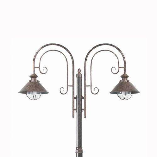 8421776711174 - Faro Barcelona - Faro Klassische Kandelaber Nautica in Rostfarbe 2 flammig - brown