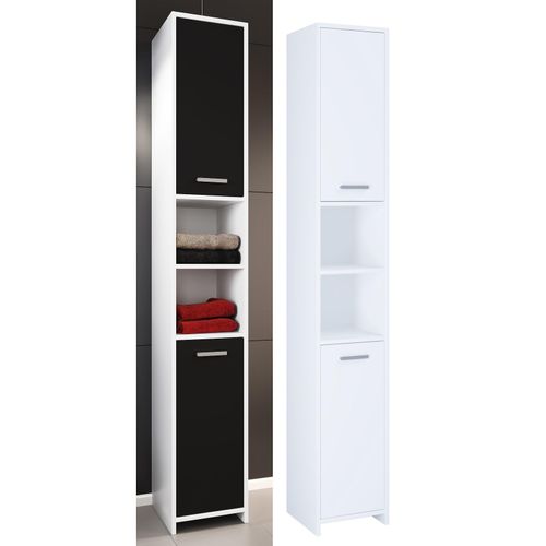 4051814409394 - Holz Badezimmerschrank Badmöbel Stand Badschrank Badezimmer Hochschrank Maße ca H 180 x B 30 x T 30 cm - Zalo 4051814409394 - Holz Badezimmerschrank Badmöbel Stand Badschrank Badezimmer Hochschrank Maße ca H 180 x B 30 x T 30 cm - Zalo