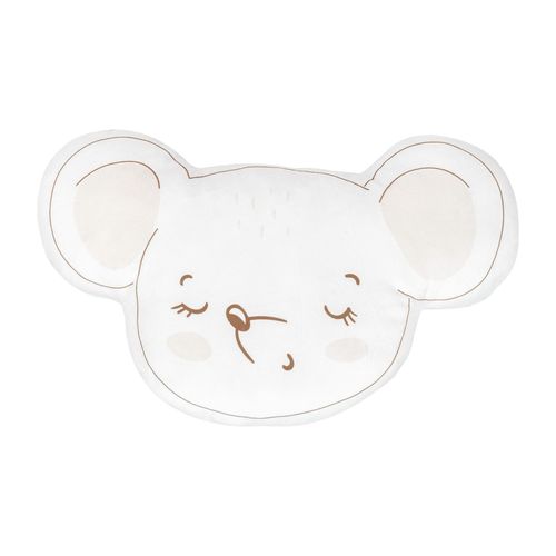 3801201012871 - Kikkaboo Babykissen Plüschtier Kuschelkissen Figurenkissen ab Geburt weiß beige