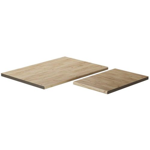 4066731384020 - Küchenarbeitsplatte R-Line Goldkraft Eiche 114 cm (passend für 87x87 Eckschrank) Vicco