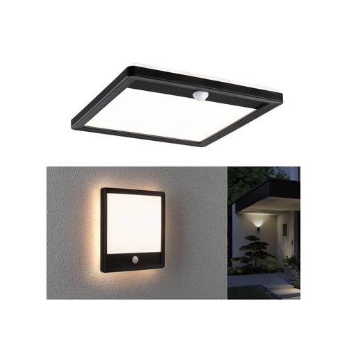 4000870946657 - LED Außenpanel Lamina Backlight Bewegungsmelder seewasserresistent IP44 eckig 250x47mm 3000K 145W 950lm 230V Schwarz Kunststoff