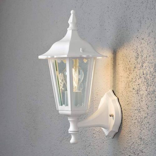 7318307232257 - Konstsmide Lighting - Konstsmide Firenze Outdoor Classic Lantern Up Light Mattweiß IP43