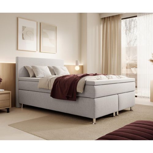 4065307006045 - Inter Handels Boxspringbett Gent - versch Ausführungen - 140x200cm Silbergrau TFK 4065307006045 - Inter Handels Boxspringbett Gent - versch Ausführungen - 140x200cm Silbergrau TFK