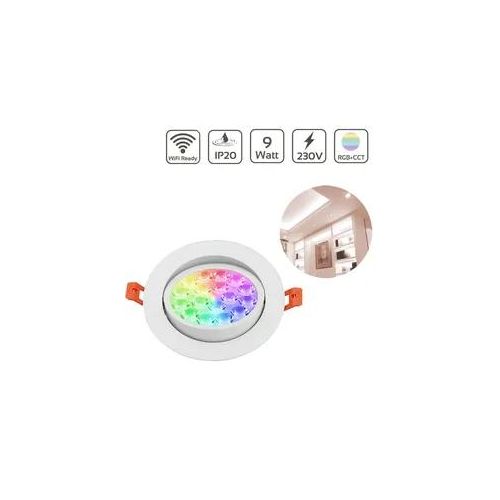 4063592010884 - MiBoxer 9W LED Einbaustrahler RGB+CCT Ø135mm WiFiready FUT062