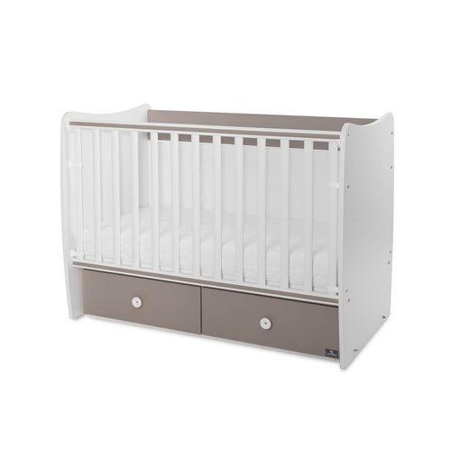 3800166108384 - Babybett MATRIX NEW Kinderbett 120 x 60 cm 2 Ebenen 2 Schubladen braun weiß 3800166108384 - Babybett MATRIX NEW Kinderbett 120 x 60 cm 2 Ebenen 2 Schubladen braun weiß