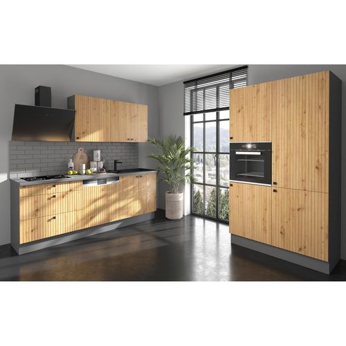 4262354979340 - Küche AVA 220+120 cm Anthrazit Eiche Artisan Küchenzeile Küchenblock 4262354979340 - Küche AVA 220+120 cm Anthrazit Eiche Artisan Küchenzeile Küchenblock