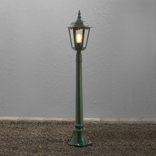 7318307215601 - Konstsmide Lighting - Konstsmide Firenze Outdoor Basic Pathway Poller Post Poller Licht Glänzend Grün IP43