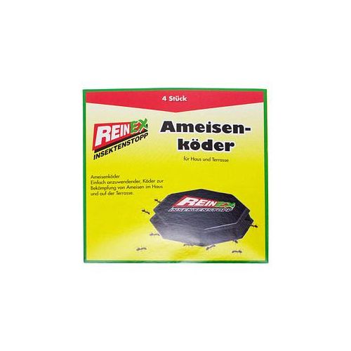 4068400013545 - Reinex Ameisenköder Zur Bekämpfung von Ameisen im Haus auf der Terrassse und Wegen 1 Packung = 4 Stück