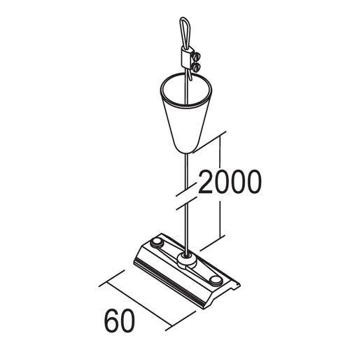 8019162021725 - Seilabhängung 2 Meter schwarz