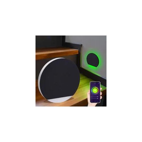 4063592019917 - LED Treppenleuchte rund schwarz - Lichtfarbe Smart Tuya RGB CCT 3W - Lichtaustr 4063592019917 - LED Treppenleuchte rund schwarz - Lichtfarbe Smart Tuya RGB CCT 3W - Lichtaustr