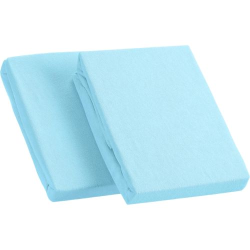 2100000792863 - Frottee Spannbetttuch im Doppelpack hellblau ca 90 – 100 x 200 cm 2100000792863 - Frottee Spannbetttuch im Doppelpack hellblau ca 90 – 100 x 200 cm