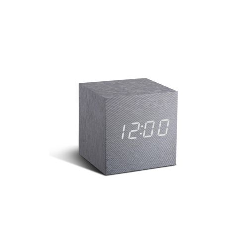 0700900316743 - Aluminiumwecker mit Led Wooden Cube Click
