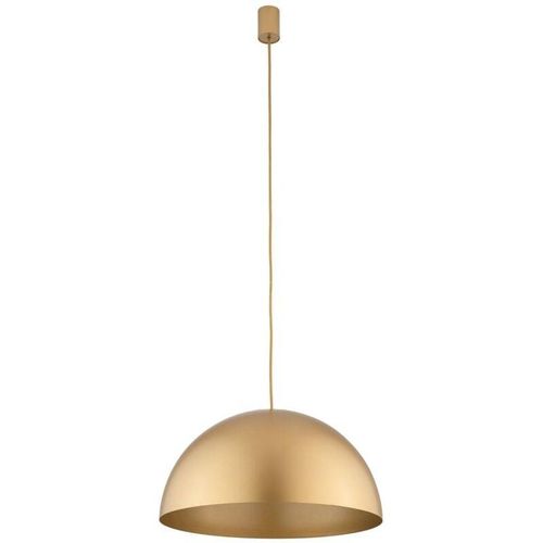 4255596663276 - Licht-erlebnisse - Pendelleuchte Metall GX53 d 50 cm h max 155 cm in Gold matt 4-flammig rund Vintage Design - Gold matt