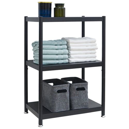 4057216045314 - Industrial Design Metallregal 61x41x90 Standregal 3 Ebenen Metall Regal Schwarz 4057216045314 - Industrial Design Metallregal 61x41x90 Standregal 3 Ebenen Metall Regal Schwarz