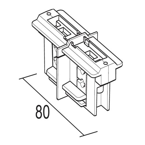 8019163907363 - Längsverbinder 3-Phasen-Schiene LKM schwarz