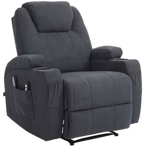 4251756453015 - Sessel Hepler Mit Massagefunktion I Verstellbare Rückenlehne Mit Fußstütze Und Getränkehalter I TV-Sessel Mit Wärmefunktion Und Remote