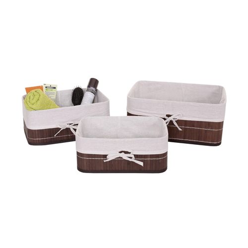 4057651247694 - 3er Set Aufbewahrungskorb MCW-C21 Korb Aufbewahrungsbox Ordnungsbox Sortierbox Regalkorb Bambus ~ braun 4057651247694 - 3er Set Aufbewahrungskorb MCW-C21 Korb Aufbewahrungsbox Ordnungsbox Sortierbox Regalkorb Bambus ~ braun