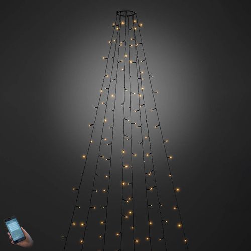 7318306522878 - Konstsmide Christmas Per App bedienbarer LED-Baummantel außen 560-flg