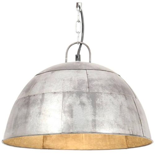 8720286024256 - Vidaxl - Hängelampe Vintage Industriestil 25 w Silbern Rund 41 cm E27 Silber