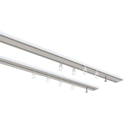 4042627468326 - Vorhangschiene INDEKO Wendeschiene weiß L420cm Aluminium Gardinenstangen Innenlaufschiene 1- bis 4-läufig Wunschmaßlänge 4042627468326 - Vorhangschiene INDEKO Wendeschiene weiß L420cm Aluminium Gardinenstangen Innenlaufschiene 1- bis 4-läufig Wunschmaßlänge