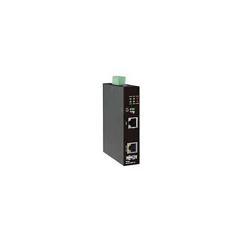 0037332265913 - Eaton Tripp Lite Series Industrial Gigabit Ethernet PoE injector 60W PoE++ 8023bt Midspan -40C to +75C IP30 housing Dual 24~57VDC  DIN rail 1 Port - Power Injector (DIN-Schienenmontage möglich) - Wechselstrom 100-240 V - 60 Watt - Schwarz