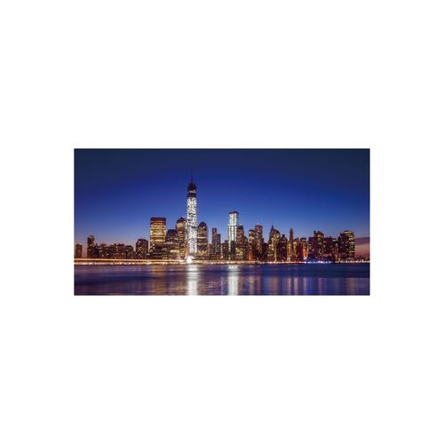 4052826175710 - LED-Bild Leinwandbild Wandbild Leuchtbild Timer FSC-zertifiziert ~ 100x50cm One World Trade Center flackernd